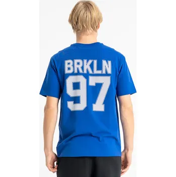 Chlapecké tričko Reporter Young | Chlapecké modré tričko REGULAR s potiskem BRKLN 97 na zádech - Barva MODRÁ, Velikost 170 261-0440B-05-460-1