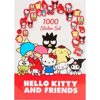 samolepka HELLO KITTY - VELKÁ KNIHA S NÁLEPKAMI 1000 kusů SAMOLEPKY