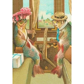 Obraz Vánoční přání 5,2 x 5,3 cm