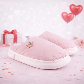 Dámské pantofle COQUI Papuče Cosies Láska zlatá