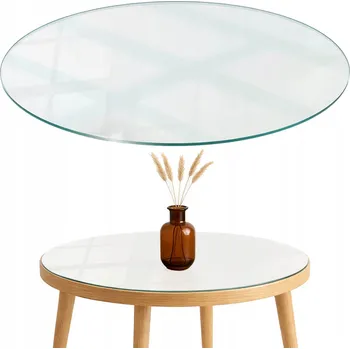 Konferenční stolek Stůl kulatý ArtprintCave 50 x 50 x 0,4 cm bílý