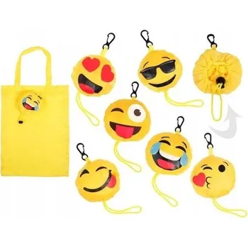 Nákupní taška Skládací taška s emotikonem Smile