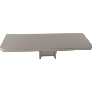 Nábytkové kování Koncovka plná k profilu C bílá plast