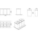 Practiko sorter 800 - 60 L, 20 L, 3