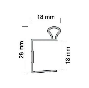 Nábytkové kování spojovací šroub nábytkový M4 17 mm 1
