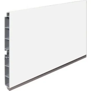 Nábytkové kování Lišta soklová 4 m bílá lesk - 120 mm