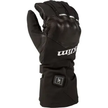 Moto rukavice KLIM Hardanger HTD dlouhé vyhřívané rukavice Černá XXXL