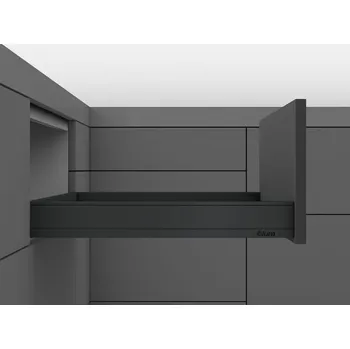 Nábytkové kování Legrabox 40 kg karbon černý N 550 mm Blumotion/TOB