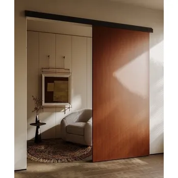 Nábytkové kování Cemux Starship Standard kování pro posuvné dřevěné dveře do 60 kg s tlumením černá - 300 cm