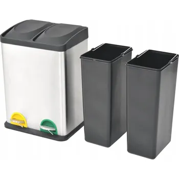 Odpadkový koš Kancelářský koš nerezová ocel VidaXL 18 l stříbrný