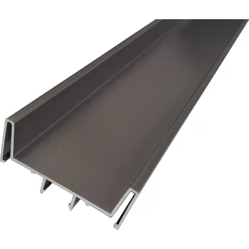 Nábytkové kování Profil vertikální středový 2700 mm černá mat