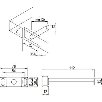 police Konzola skrytá na police