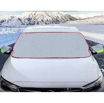 Plachta na motorové vozidlo OCHRANNÁ PLACHTA NA PŘEDNÍ SKLO A ZRCÁTKA AUTA 182 x 120 cm CGEAMDY