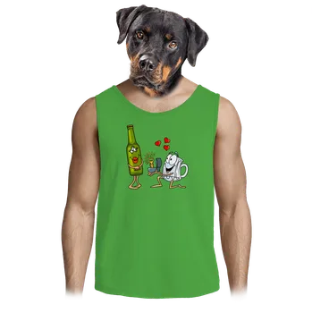 Pánské tílko Bastard Láska k pivu pánské tílko Lime