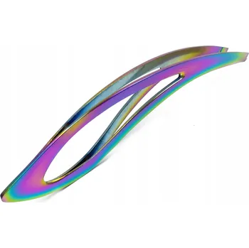 Péče o řasy a obočí Pinzeta na obočí pinzeta s duhovou slzičkou a ohnutou