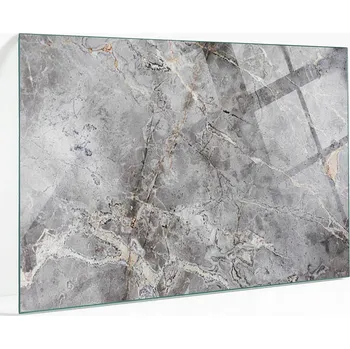 Jídelní stůl Ozdobná skleněná deska na stůl s přírodním vzorem mramoru 100x70 cm