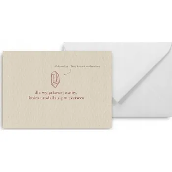 Mini přání k narozeninám s perlou - symbol června