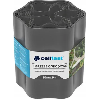 Zahradní obrubník Plast Zahradní lem 900 cm x 20 cm šedý