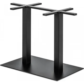 Stolová podnož Stolová noha centrální ECO 440 dvojitá černá 700 x 400 mm / výška 730 mm