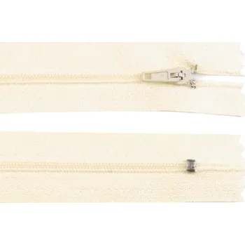 Zip Spirálový zip No 3 délka 30 cm pinlock, malé, 306 béžová nejsv.