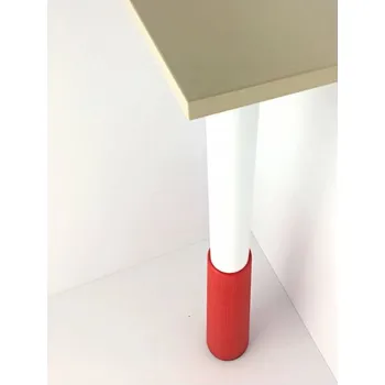 Nábytkové kování Stolová noha 580 mm nastavitelná dětská bílá/červená