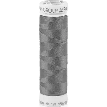 Nit Polyesterové elastické nitě návin 100 m Aspotex 120 Amann, střední, 0415 šedá tmavá