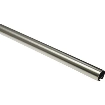 Garnýž Záclonová tyč s drážkou Windsor nerezová ocel Ø25 mm 240 cm