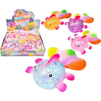 Hračka pro nejmenší Mačkací rybička – antistresová hračka pro děti