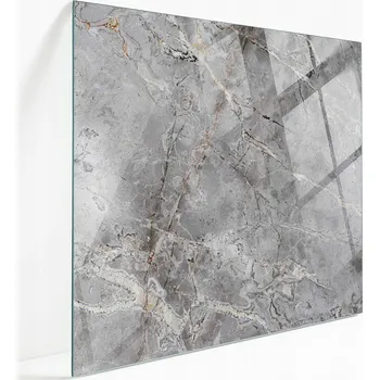 Jídelní stůl Deska na stůl Tvrzené Sklo s přírodním vzorem mramoru, 50x50 cm