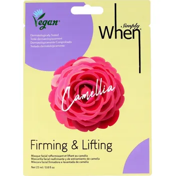 Pleťová maska Simply When Vegan - Zpevňující a liftingová maska s kamélií