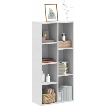 Knihovna VidaXL Regál, bílý, 50x25x105 cm, dřevotříska