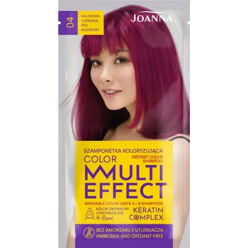 Šampon Joanna Multi Effect 04 Malinová červeň 35 ml Tónovací šampon na vlasy