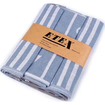 Utěrka Bavlněná utěrka 50x70 cm egyptská bavlna, střední, 12 modrá jemná