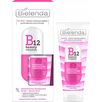 Pleťový krém Bielenda B12 Beauty Vitamin 45 g dvoufázový krém + sérum 2v1