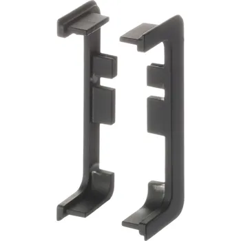 Nábytkové kování Koncovka k profilu C černá