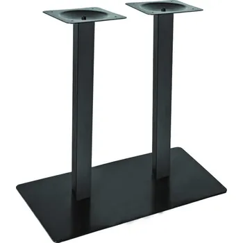 Stolová podnož Stolová noha centrální ECO 444 dvojitá černá výška 720 mm