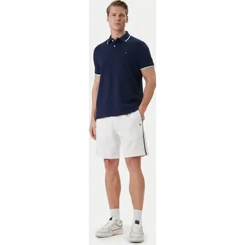 Pánské kraťasy Tommy Hilfiger Sportovní kraťasy Global Stripe MW0MW42883 Bílá Regular Fit M