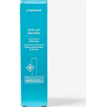 Masážní přípravek DECATHLON Relaxační přírodní masážní gel s chladivým účinkem 100 ml