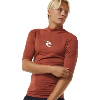 Dětský bazének RIP CURL Pánské lycrové tričko Waves UPF50 na šnorchlování ORANŽOVÁ