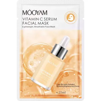 Pleťová maska Mooyam Pleťová maska s vitamínem C a sérem 25 ml