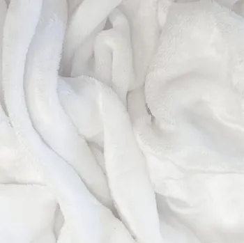 Povlečení Mikroplyšové prostěradlo 200x220 - bílé II.jakost