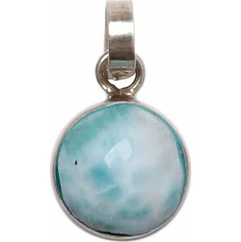 Přívěsek Larimar přívěsek stříbro Ag 925 č. 5 1 cm, 1,5 g