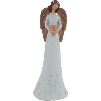 Vánoce Dekorace anděl se srdcem X8182/2