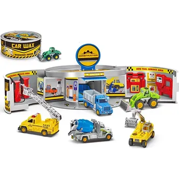 Hračka pro nejmenší Skládací parkoviště v plechovce