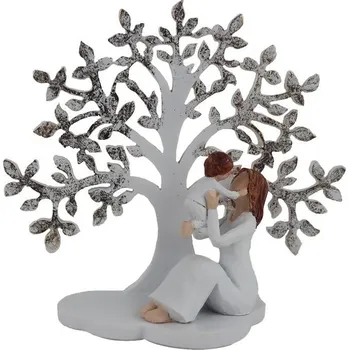 Vánoční dekorace Strom života - matka v objetí s dítětem X8188