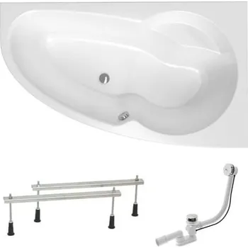 Asymetrická vana Laguna Luiza 140x95 cm akrylát pravá SIKOLU1400PAN