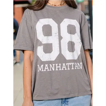 Dámské tričko Sinsay - Tričko s krátkým rukávem - šedá - 583EU-85X - 583EU-85X-XS