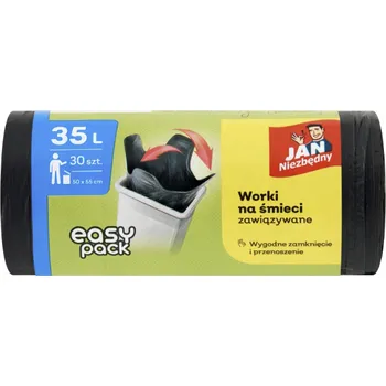 Pytle na odpadky Jan Niezbędny HD Easy Pack pytle na odpad 35 l, 30 ks – černé