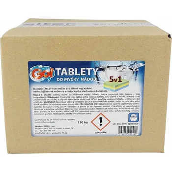 ALTER, s.r.o. GO! TABLETY DO MYČKY 5v1 120 kusů