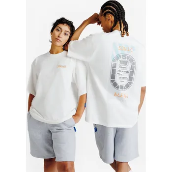 Pánské tričko DECATHLON Unisex tričko s grafikou Elementals L BÍLÁ|MODRÁ